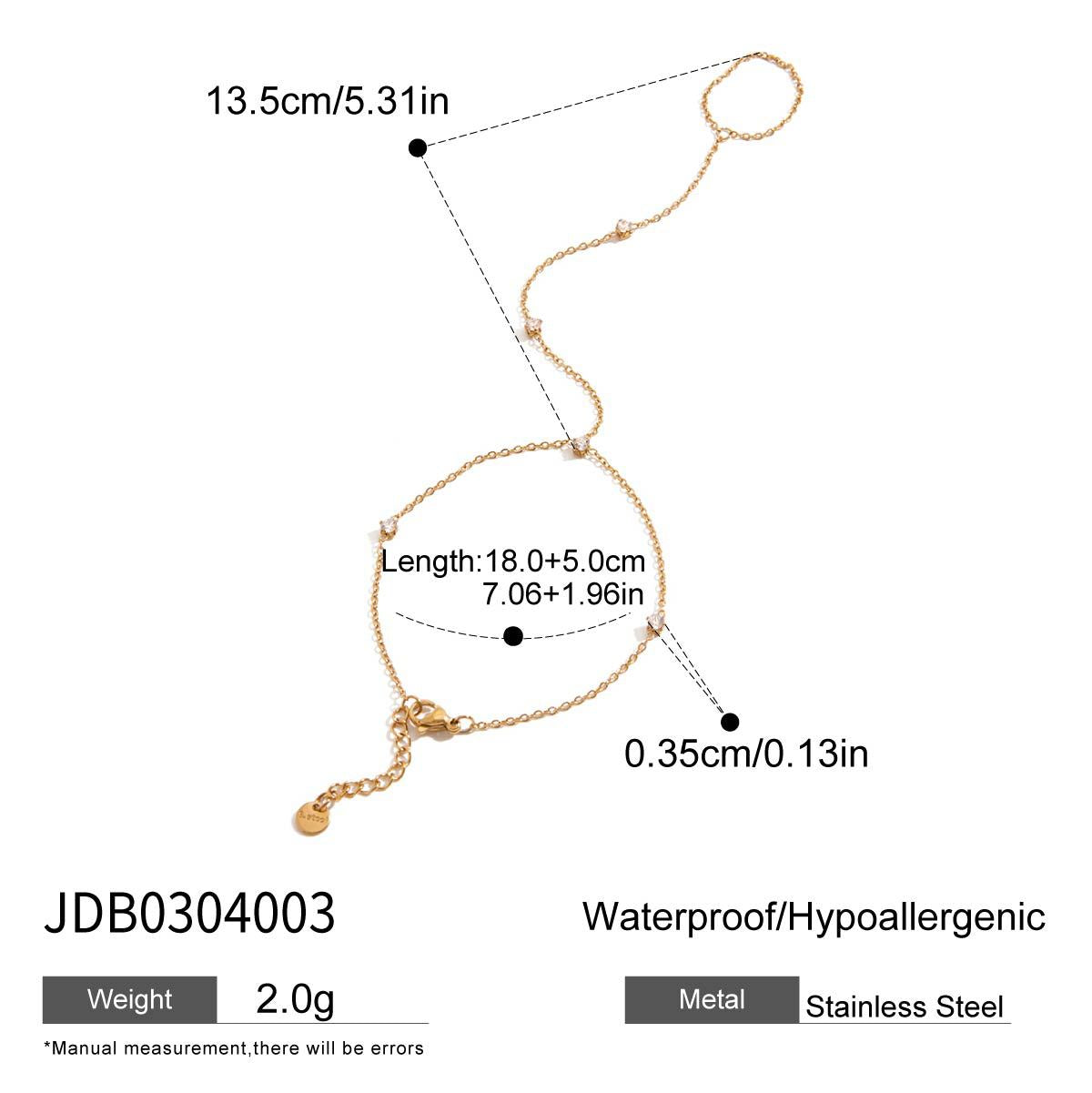 Alysson Gold Love Charm Bracelet - JDB0304003 [EJFN3QZU]