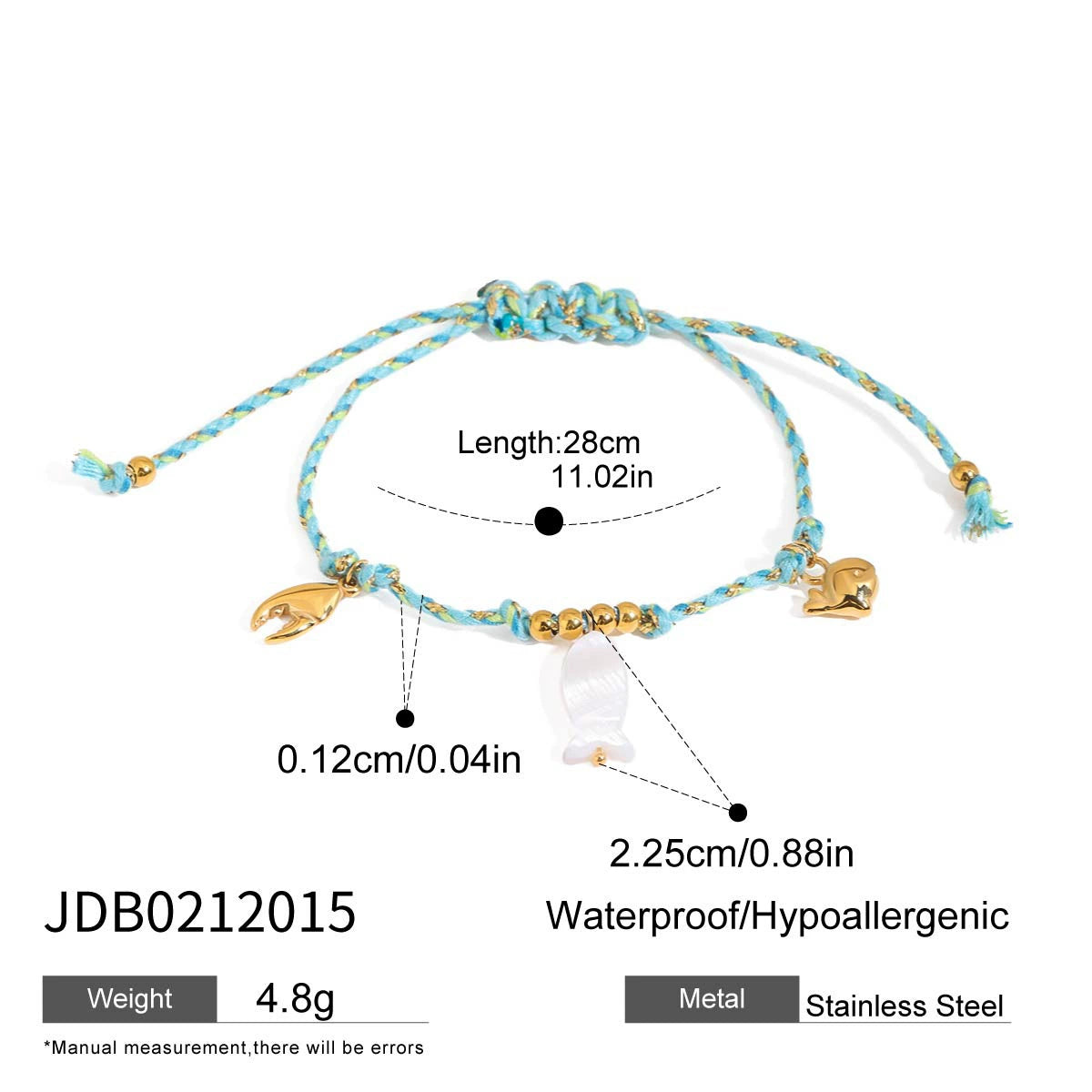 Tesla Anchor Braided Bracelet - JDB0212015 [5N2M3Y8Z]