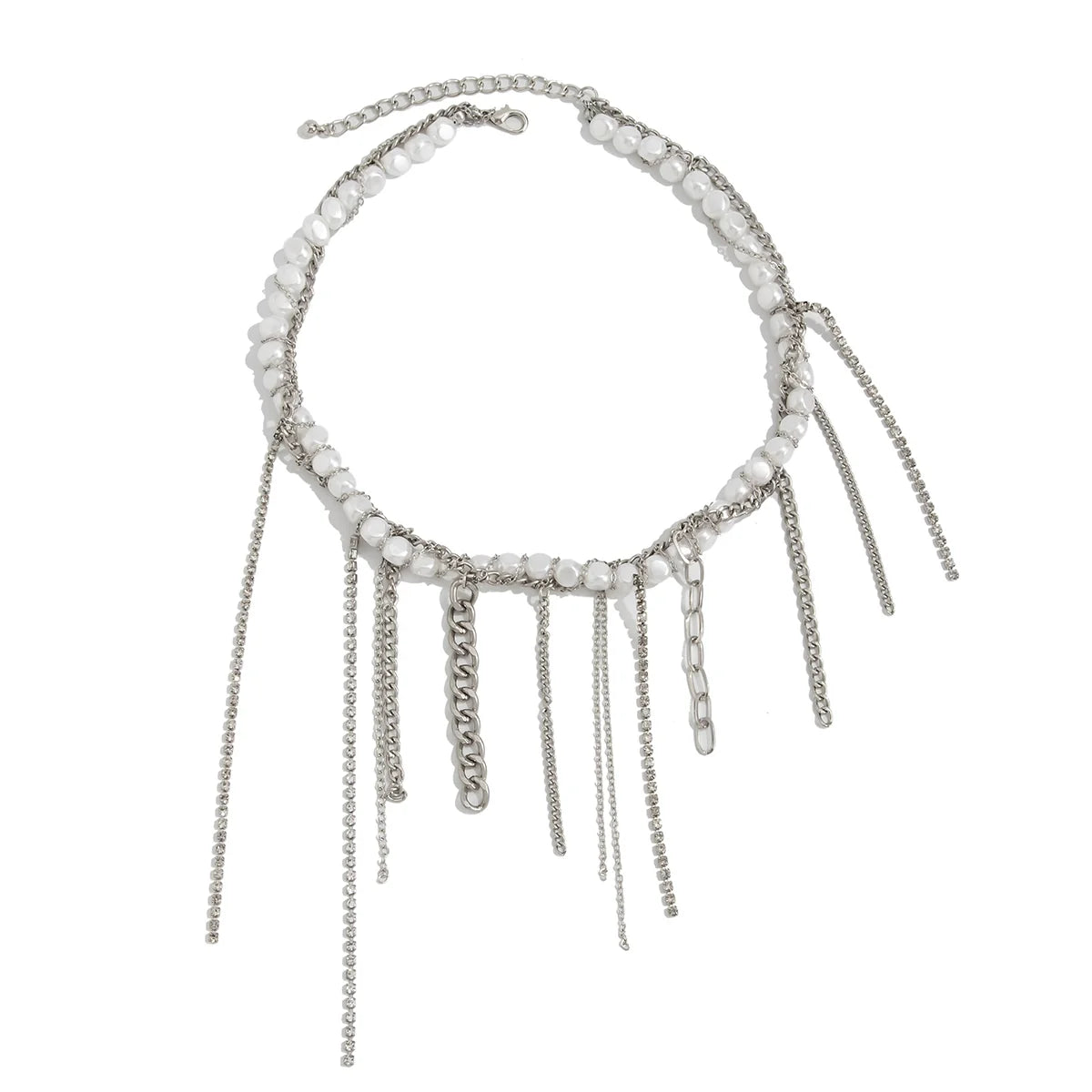 Chrislynn Faux Pearl Heart Necklace - Style Three