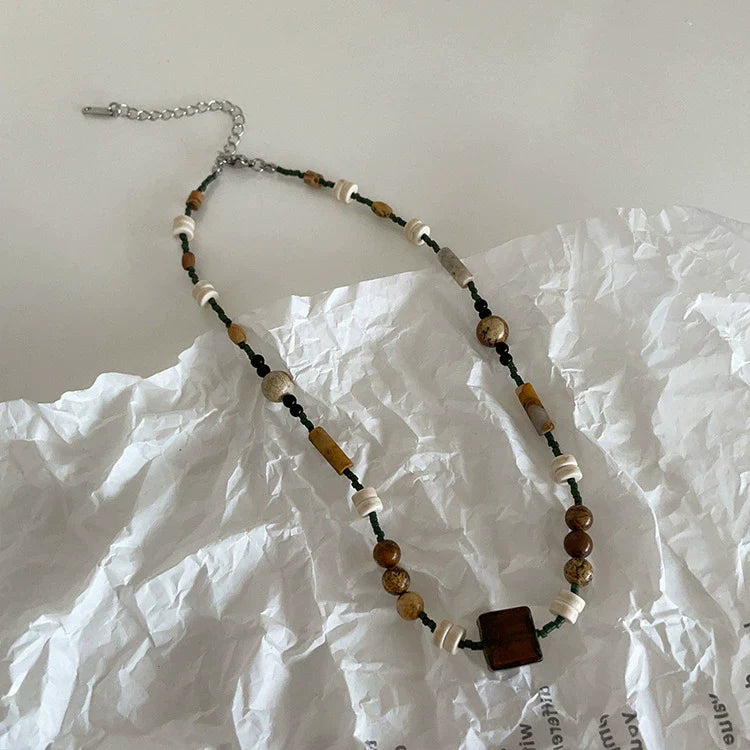 Alysha Butterfly Beaded Necklace - Beaded Necklace