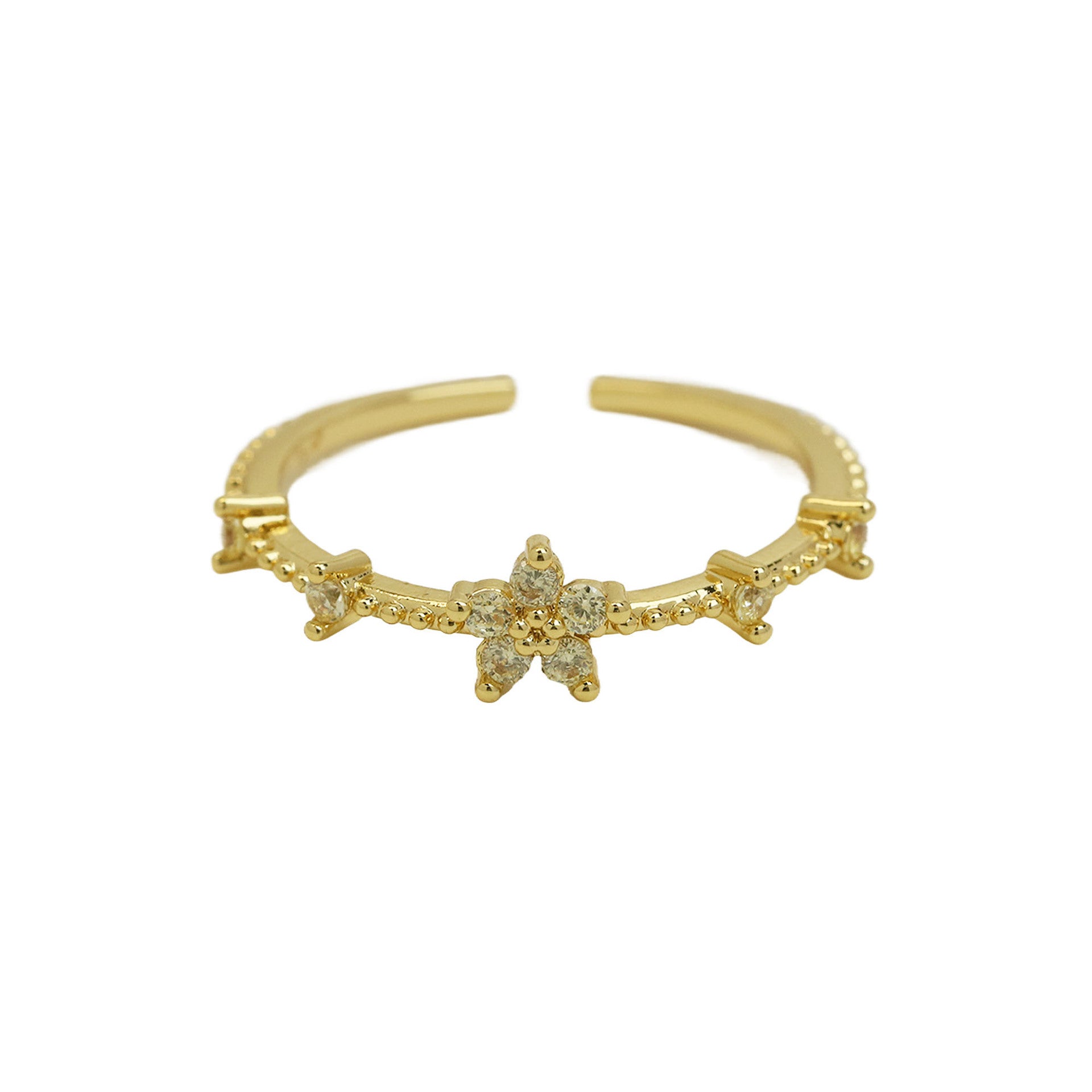 Mykah Floral Birthstone Ring - November [XQ2PUNPX]