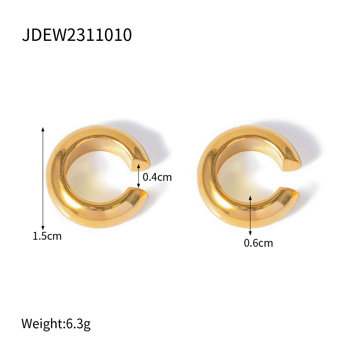 Nahia Geometric Zircon Hoops - JDEW2311010 [URFV5226]