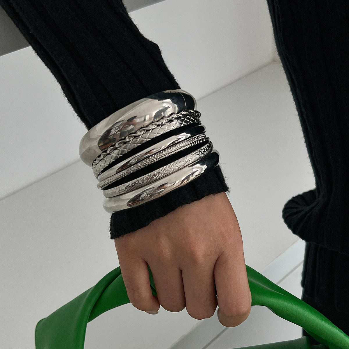 Mariyah Geometric Twist Cuff Set - Style 4 [9KSQZMS0]