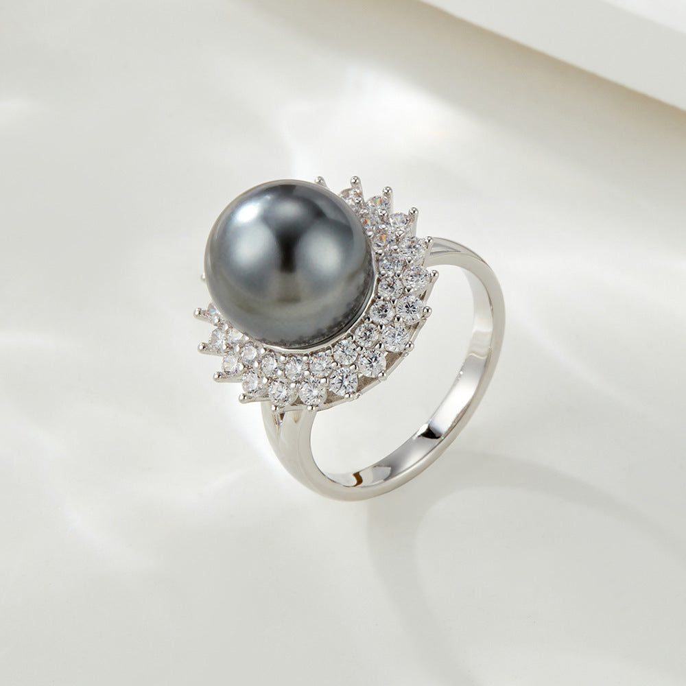 Maci Pearl Zircon Ring - Variant K0140 [GLDJHBKH]