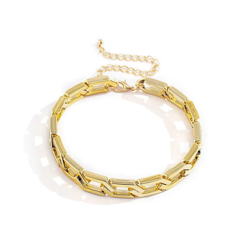 Farrah Minimalist O-Ring Necklace - Gold Necklace