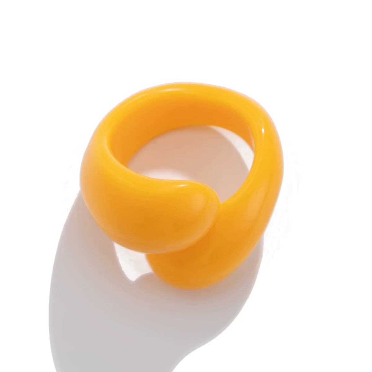 Kyli Candy Waterdrop Ring - Yellow