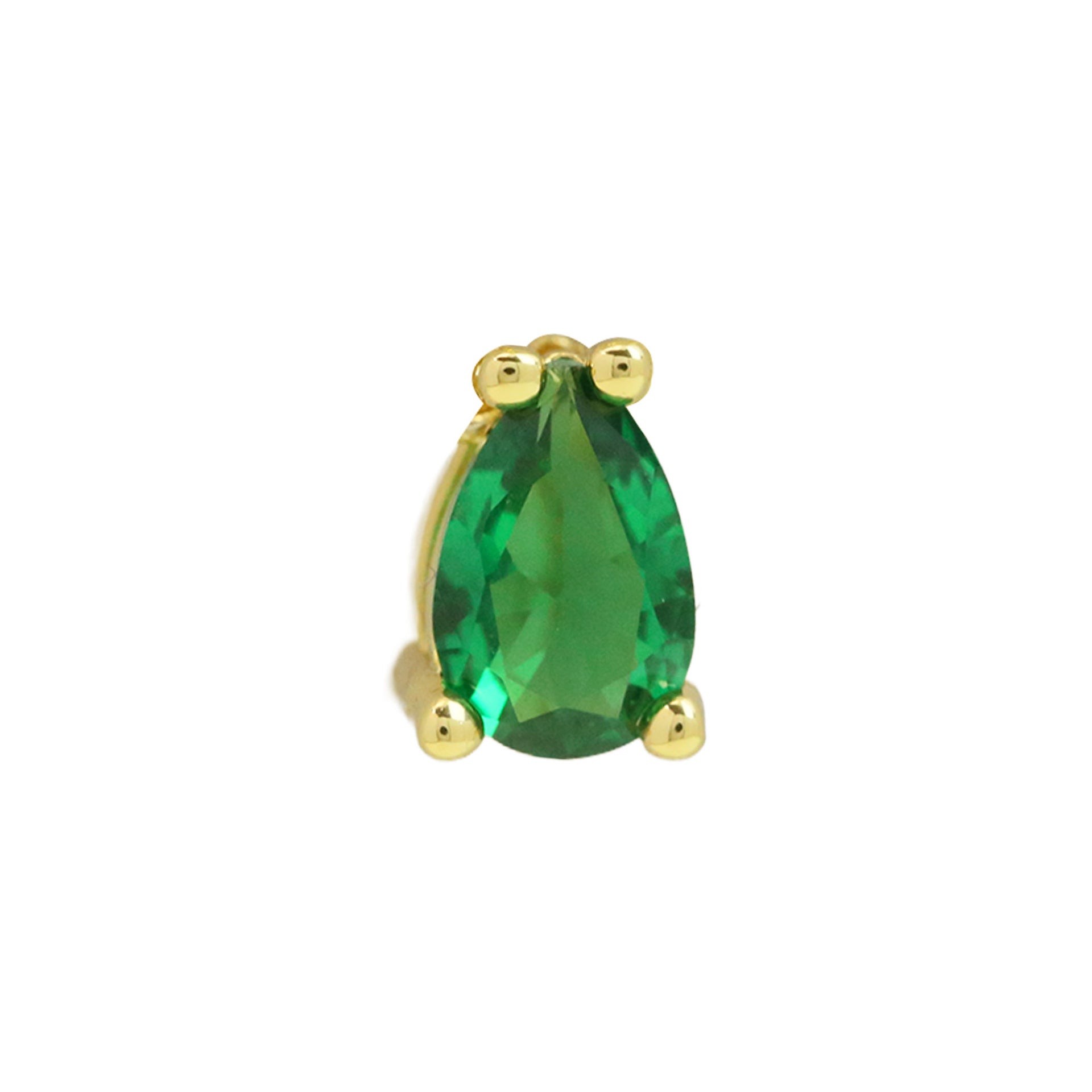 Kynsley Gold Charm Necklace - May Birthstone Drop [T7OODUM3]