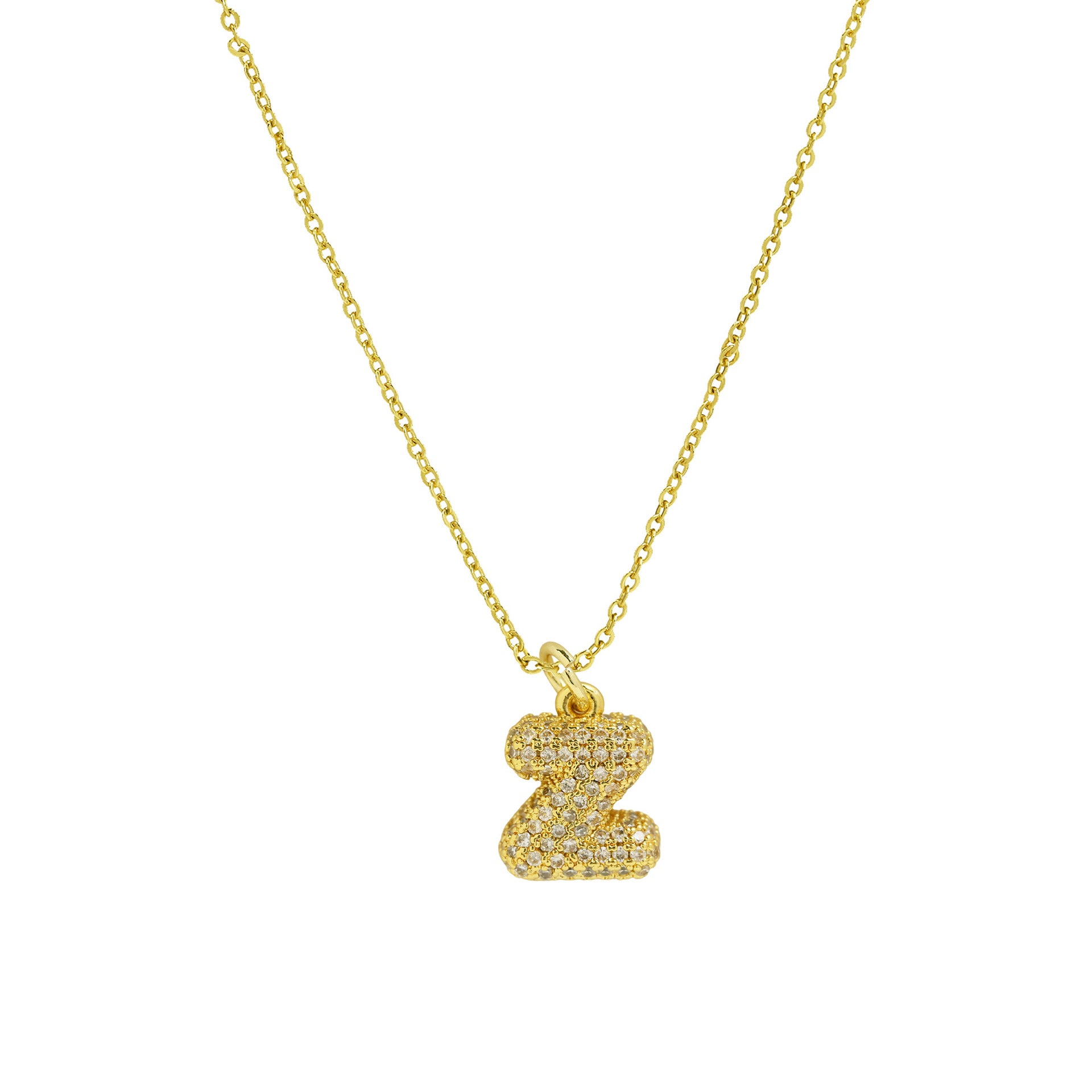 Dyana Balloon Letter Necklace - Letter Z [KLNQ53PX]