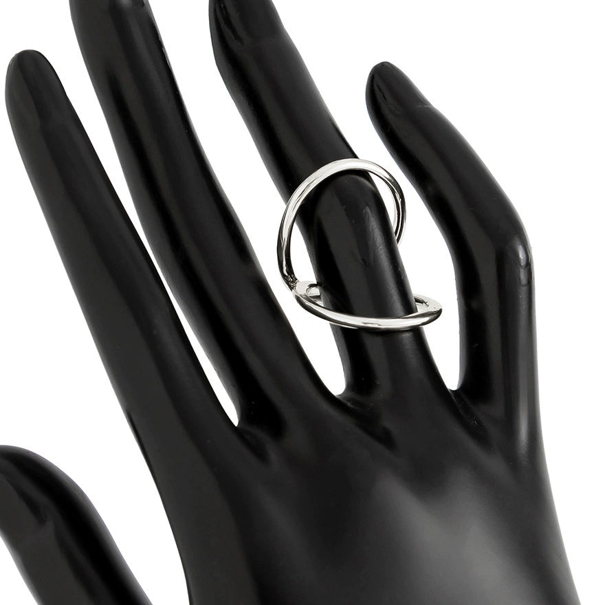Zaira Liquid Leaf Bracelet - Ring Silver Tone Design 2 [ICPVU6SK]