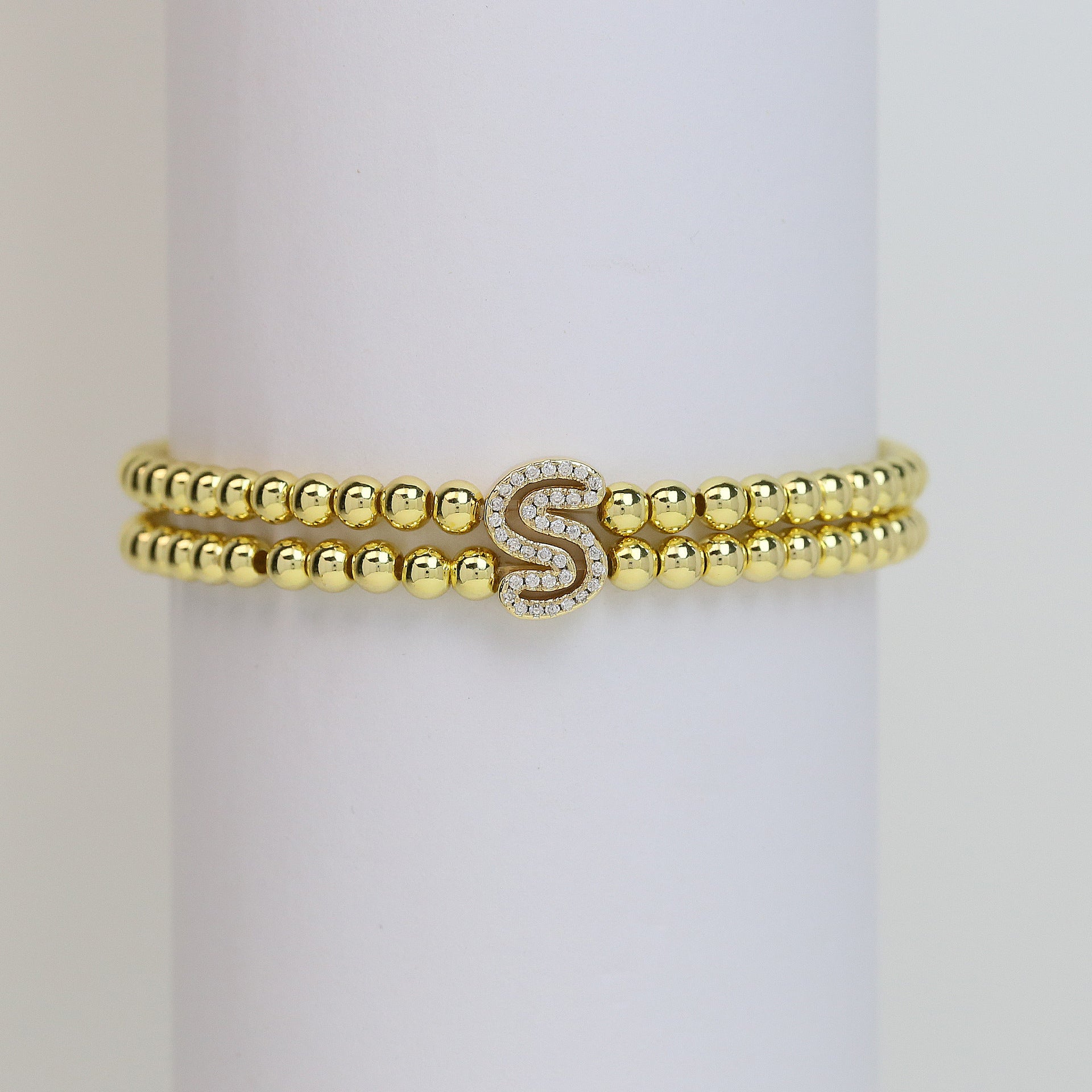 Alexandra Bubble Initial Bracelet - S [MMNCVA8V]