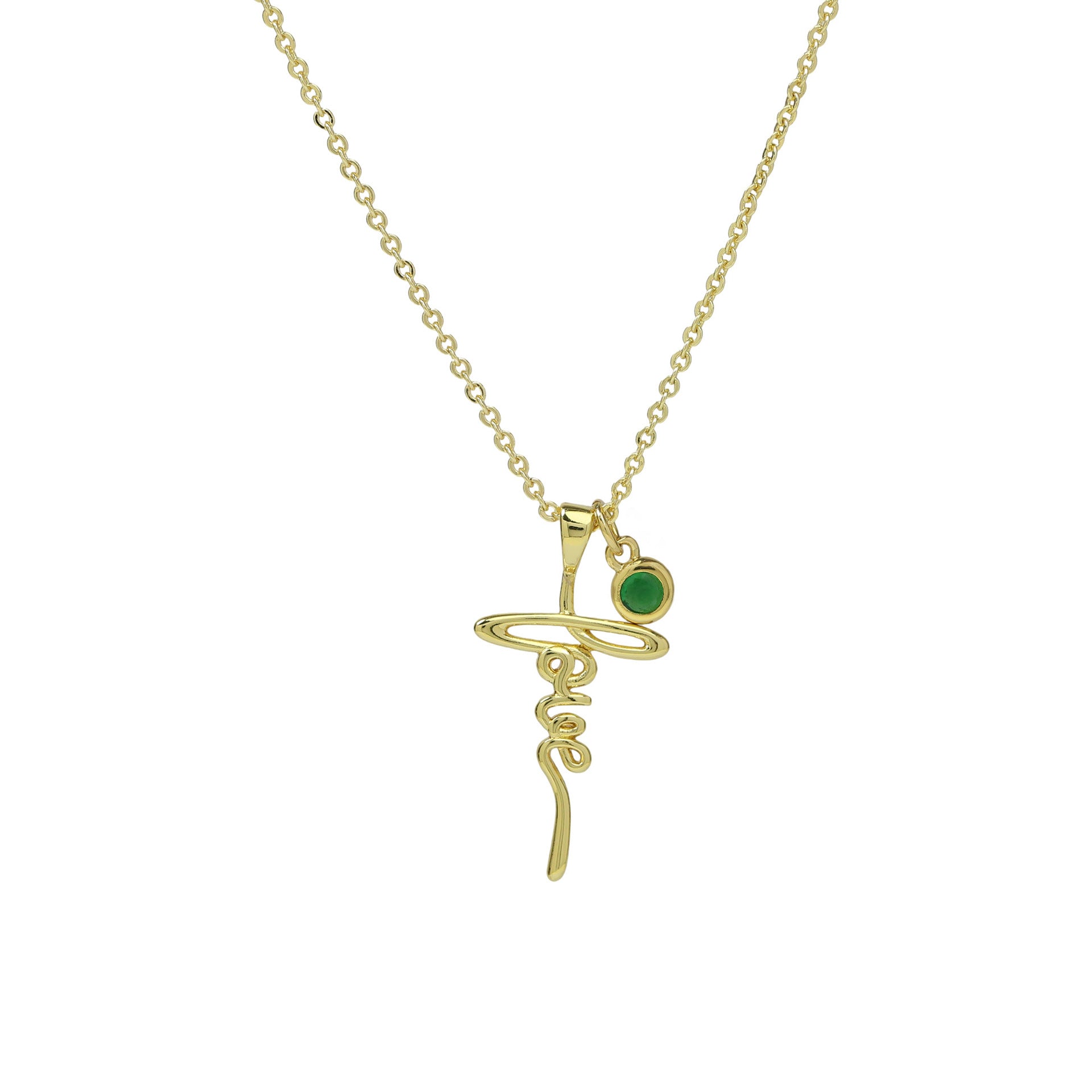 Lorna Dainty Birthstone Necklace - May Birthstone Necklace [YVP5K5L3]