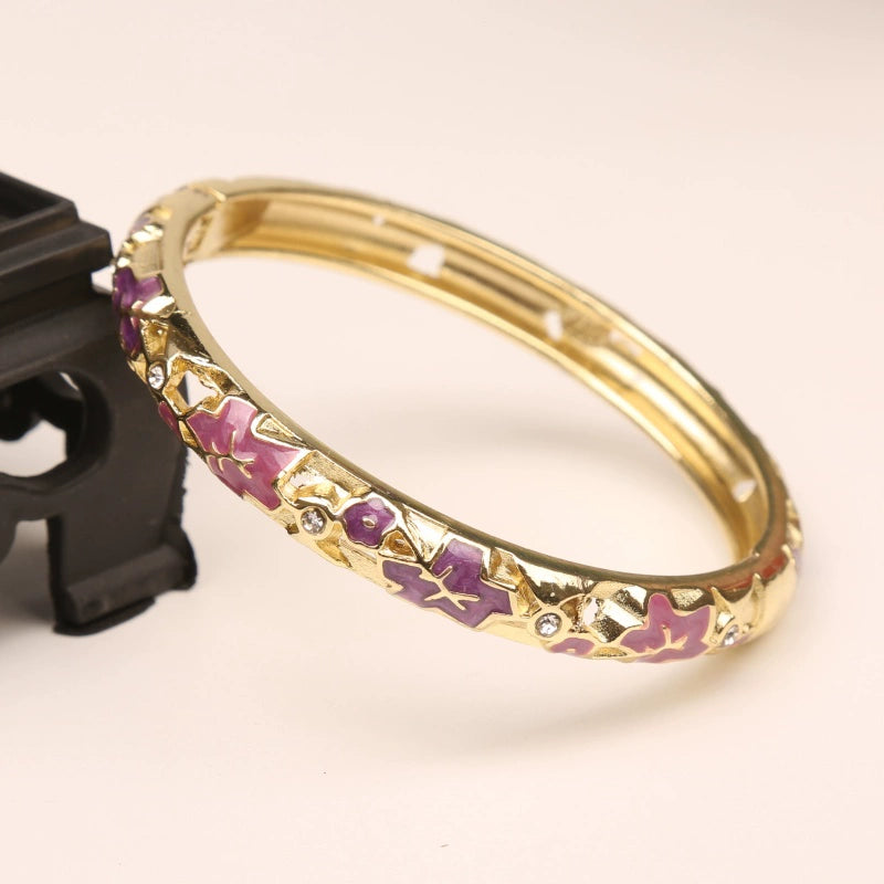 Kattleya Star Enamel Bracelet - Purple [HJRVCP4O]