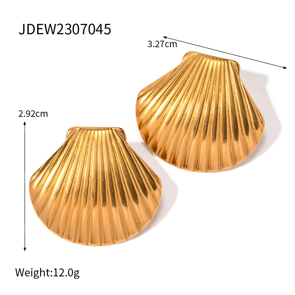 Mila Gilded Ocean Studs - JDEW2307045 [ZI2IMS8U]