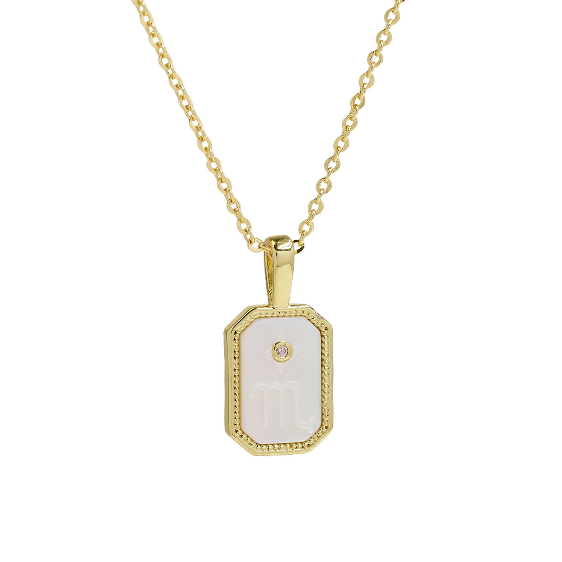 Jaslyn Constellation Birthstone Necklace - Scorpio [O1U0TGGO]
