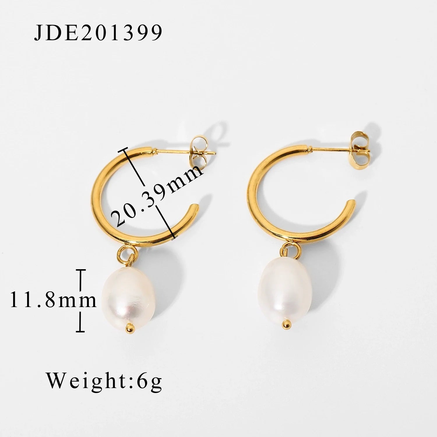 Marygrace 18K Gold Pearl Earrings - JDE201399