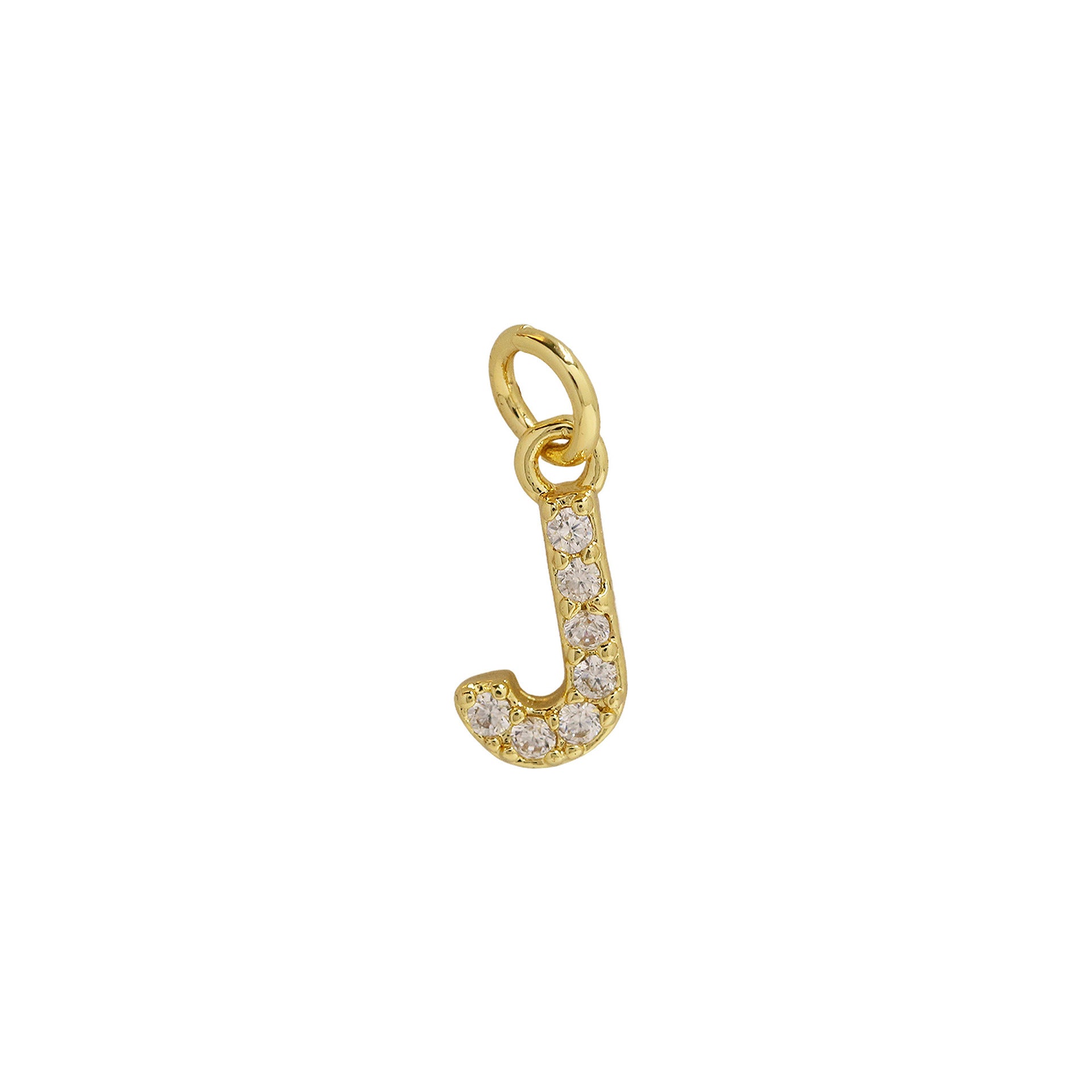 Leilah Zircon Initial Necklace - J [K3B0KJON]