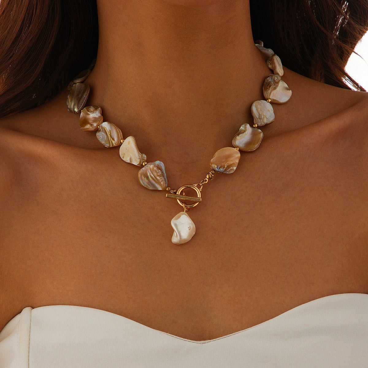 Ashtynn Ocean Charm Set - 03 Necklace White [DZ8SGDPB]
