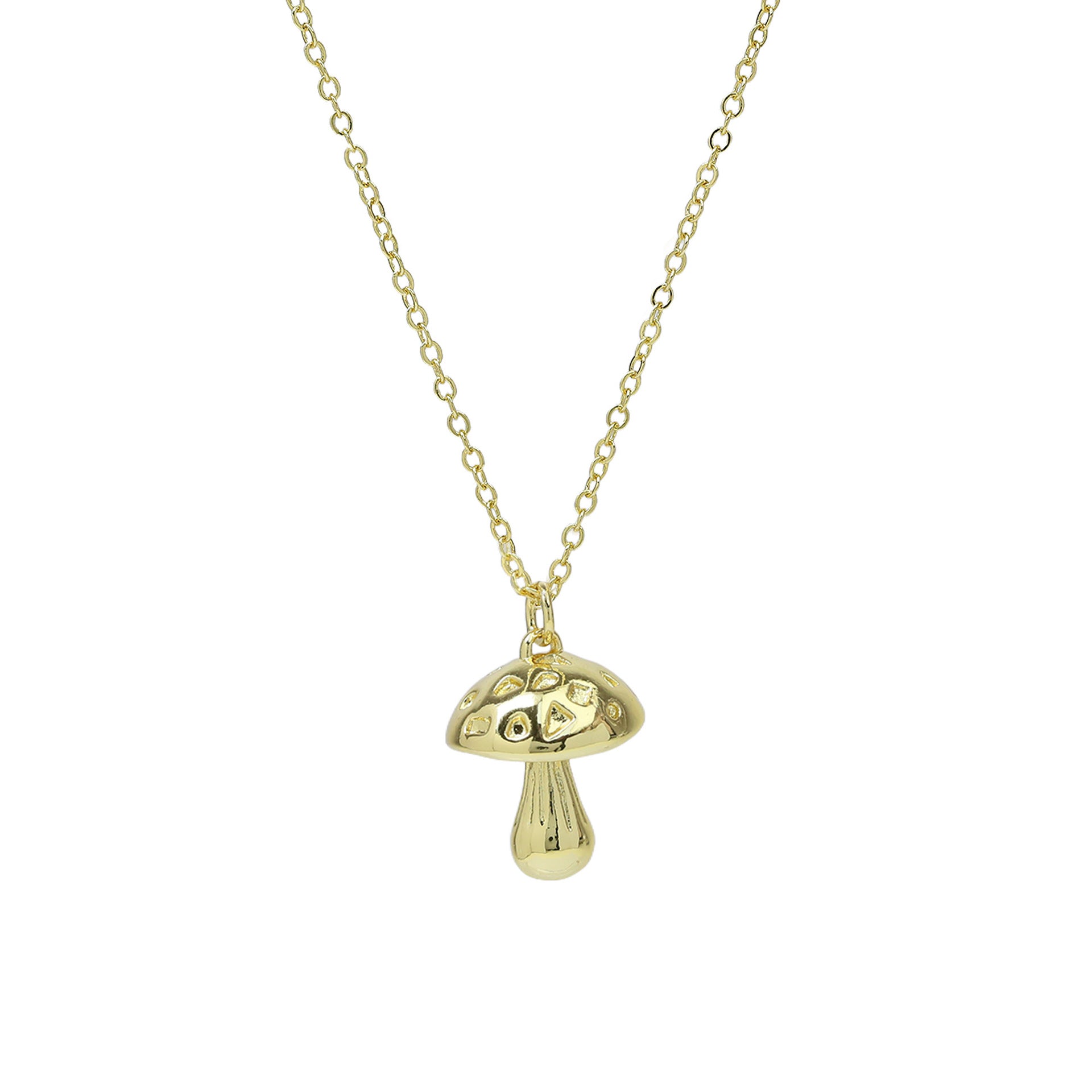 Korinne Colorful Mushroom Charm Necklace - Gold [XE8AL5PI]