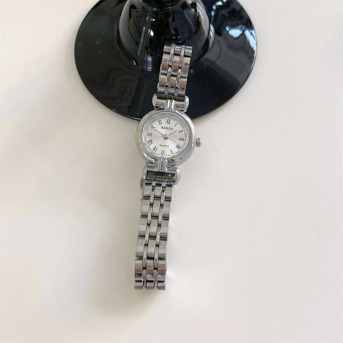 Kyla Vintage Charm Watch - Silver Band White Face [4HZ82WP3]