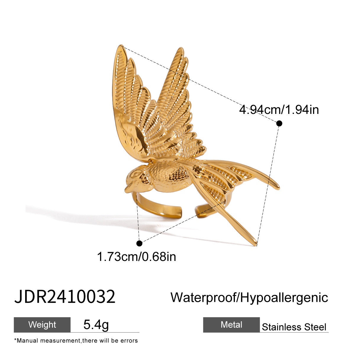 Manal Geometric Stackable Rings - JDR2410032 [7JK8SQ4X]
