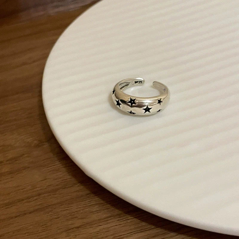 Yoselin Celestial Star Rings - Enamel Bread Star Ring