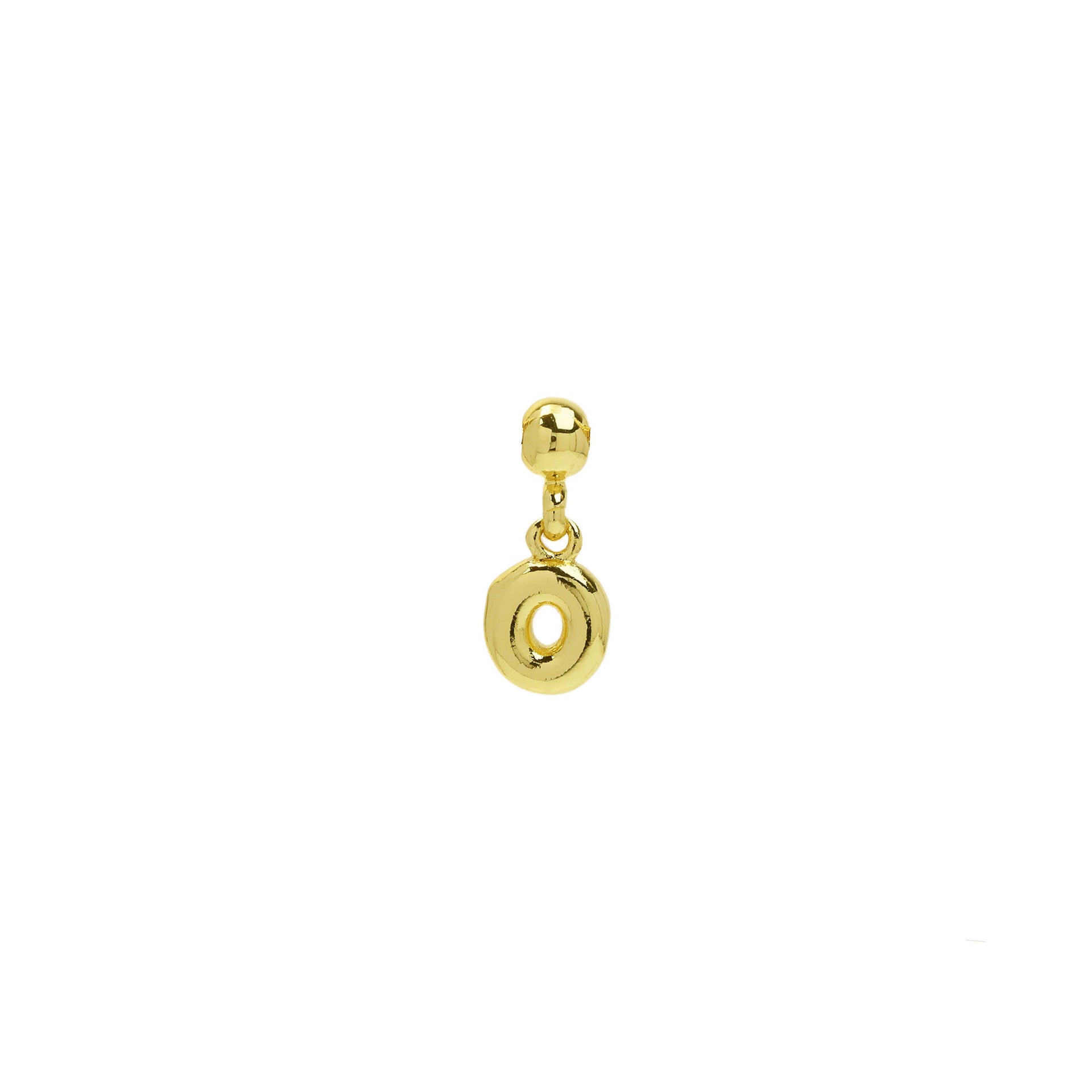 Yana Gold Bubble Initial Necklace - Gold Bubble Letter O Necklace [J1FFJD3C]