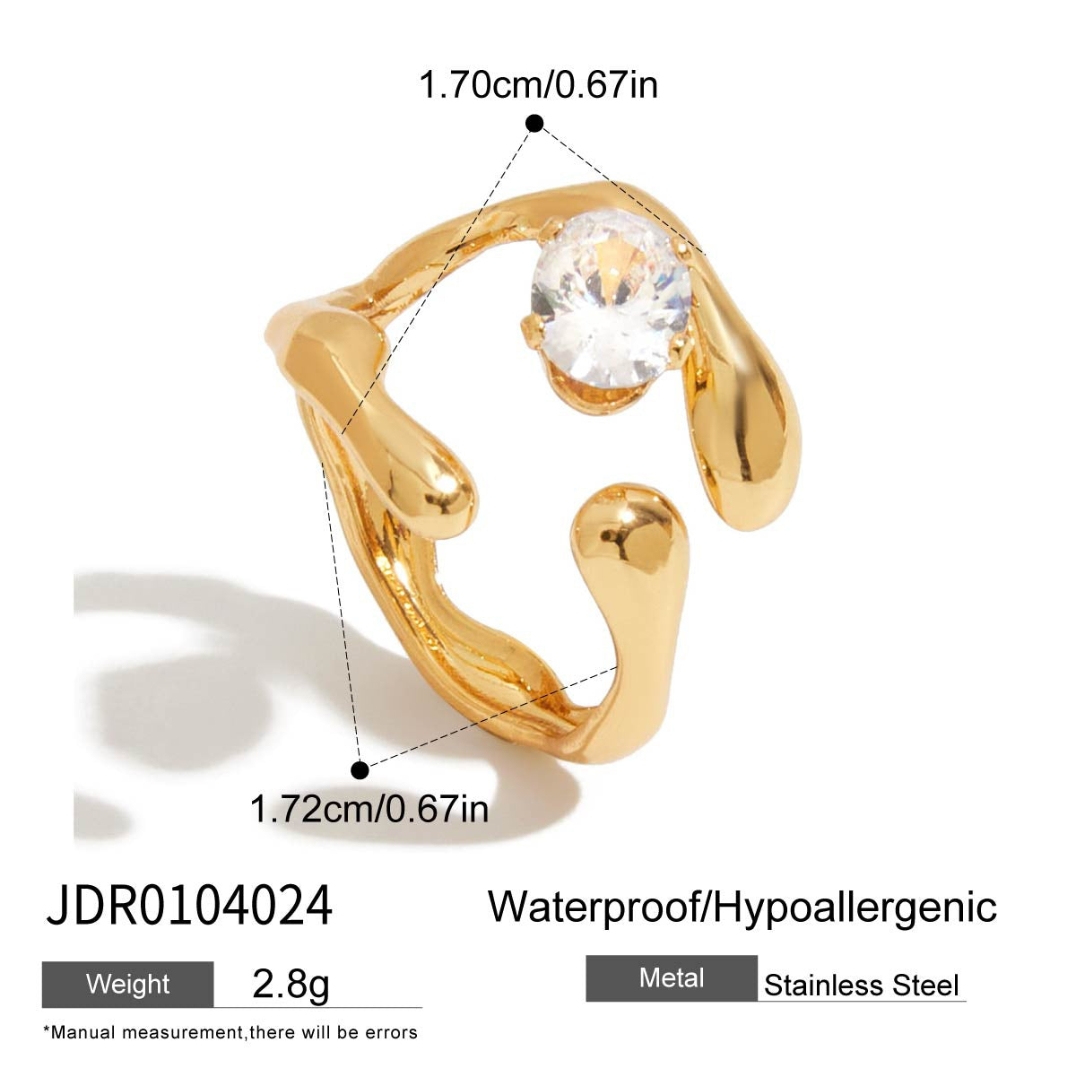 Lucille Elegant Zircon Ring - JDR0104024 [7D7ASKCU]