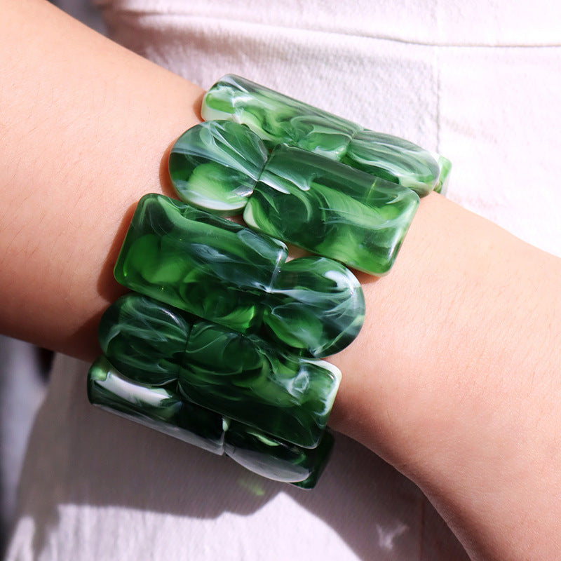 Kaia Sculptural Resin Bracelet - C [MA9AZNVT]