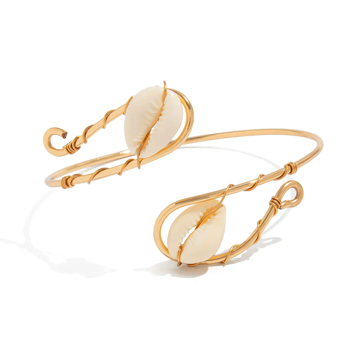 Paisyn Gold Shell Arm Cuff - Gold