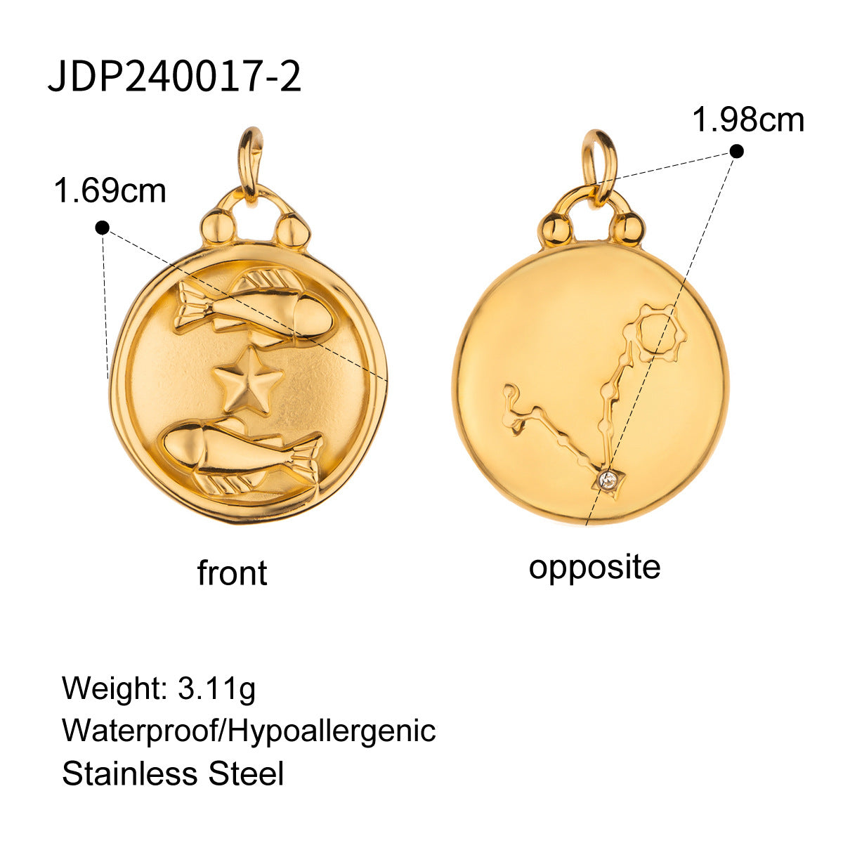 Harmonee Zodiac Constellation Necklace - JDP240017-2 [KJEQ8PSN]