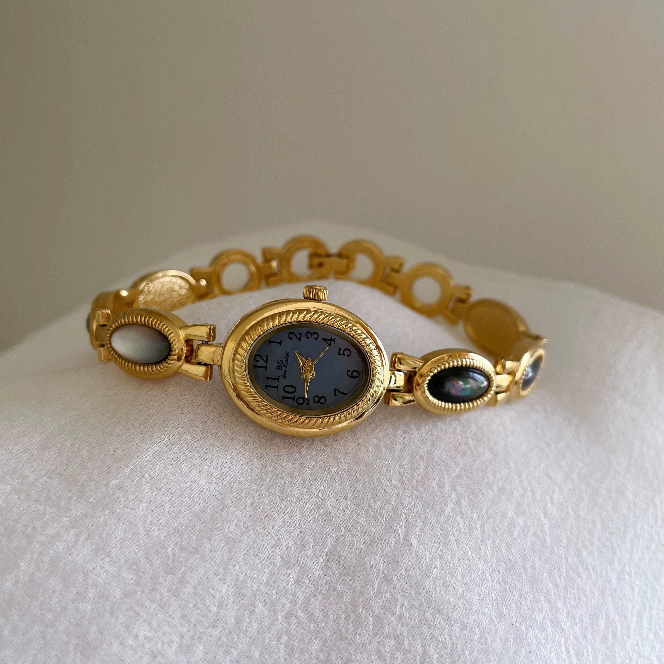 Aniya Mist Pearl Bracelet Watch - Mist Blue [5A79A7P8]
