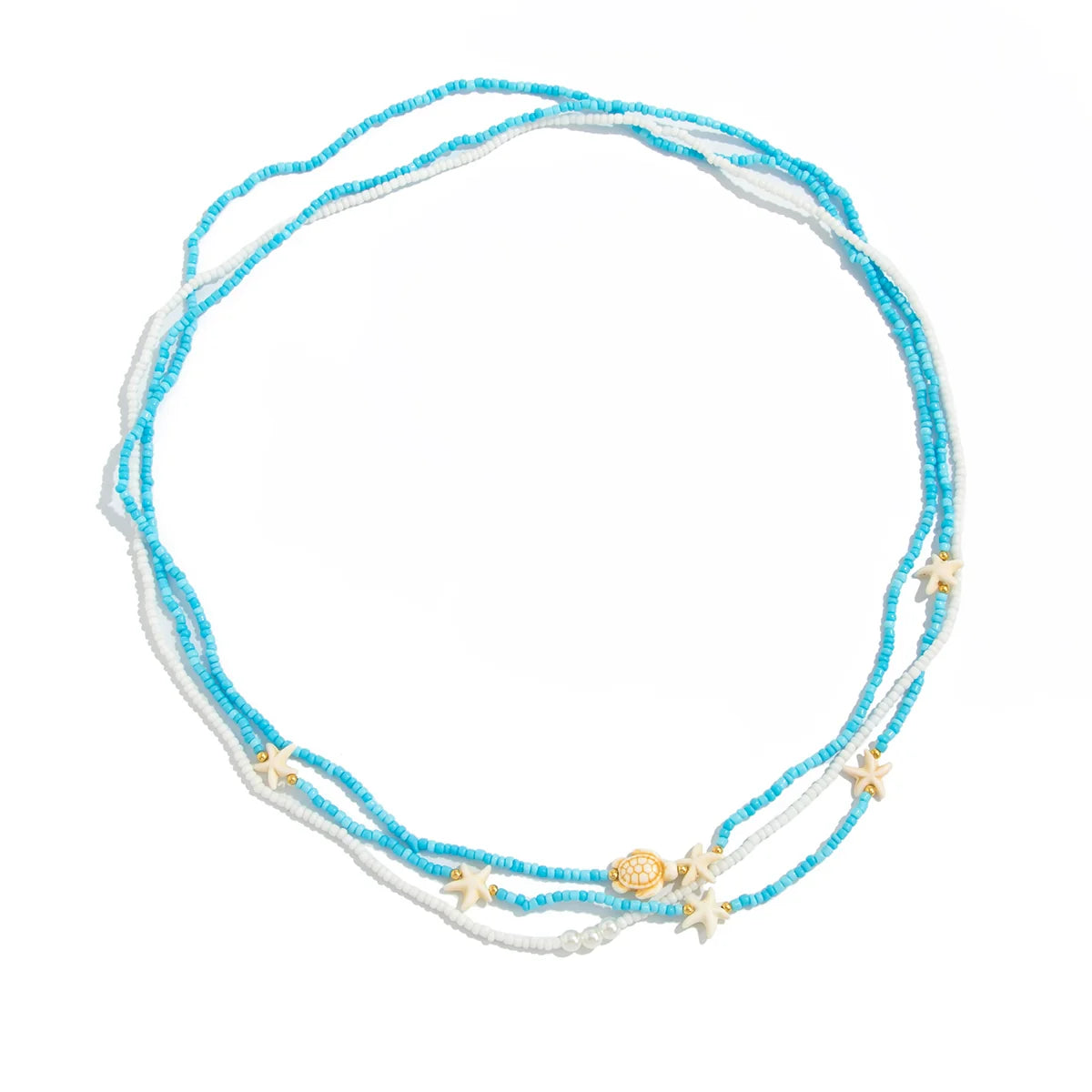 Khalessi Starfish Beaded Waist Chain Set - Multi-Color (3 Piece)