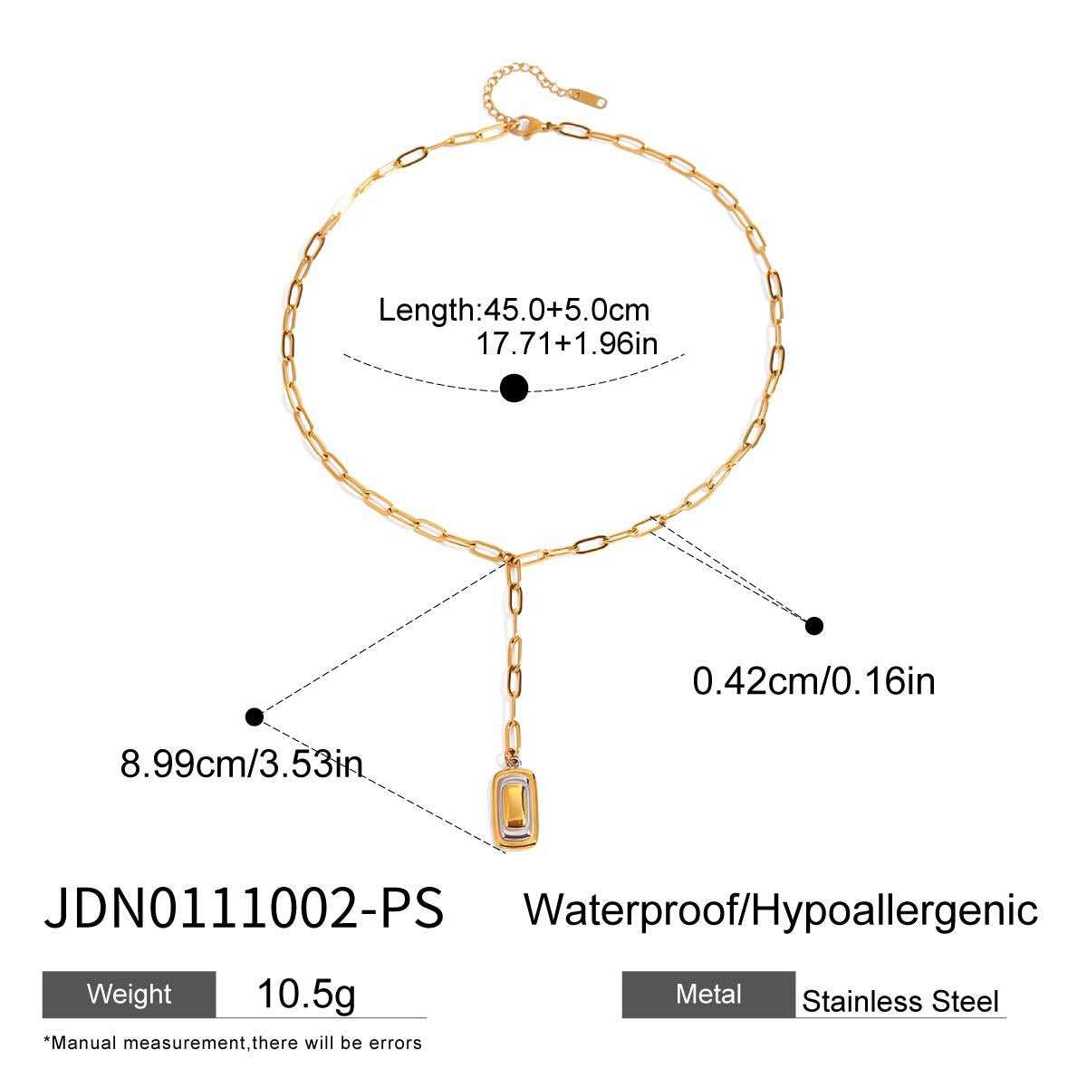 Ashlynn Geometric Couple Necklace - JDN0111002-PS [SVCPOCHX]