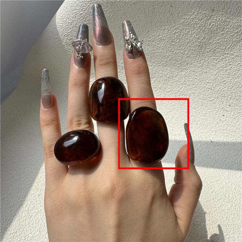 Caileigh Sculptural Resin Ring - Style C [7OOLJ0FN]