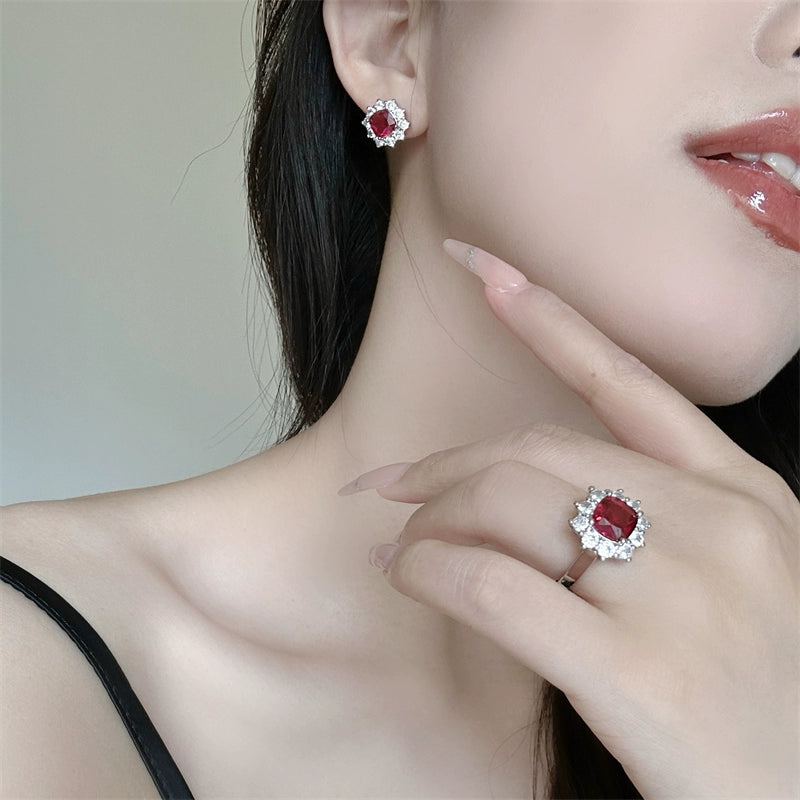 Kattleya Square Rose Set - Ring Style [OSV6BVK8]