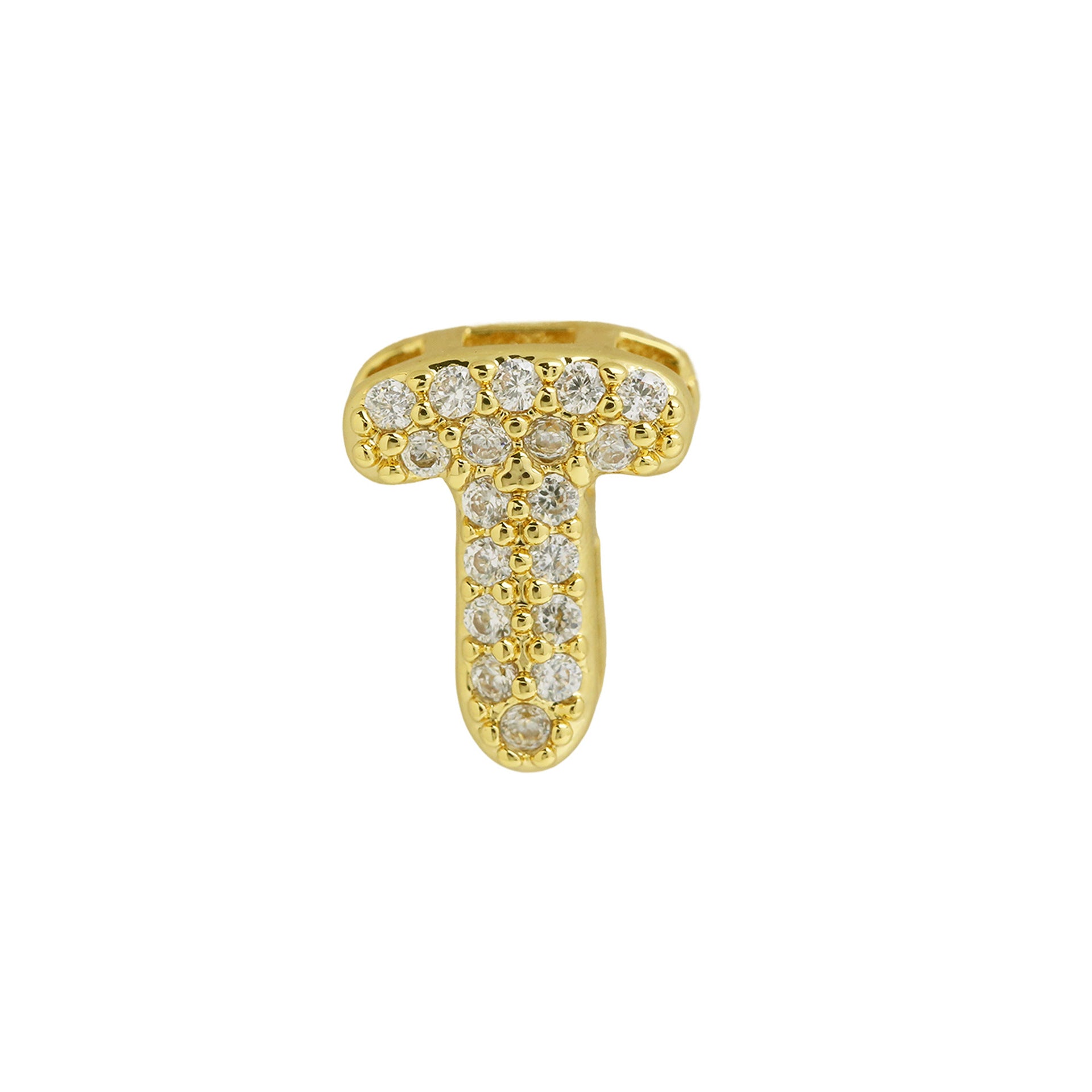 Makinley Bubble Letter Charm - Gold Pendant T [4AZUWFRK]