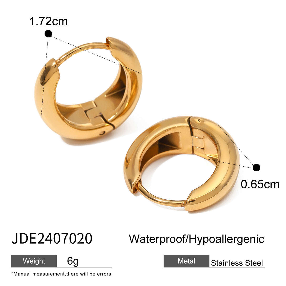 Katerina Timeless Hoop Earrings - Classic Plain Hoop [O90NBQKQ]