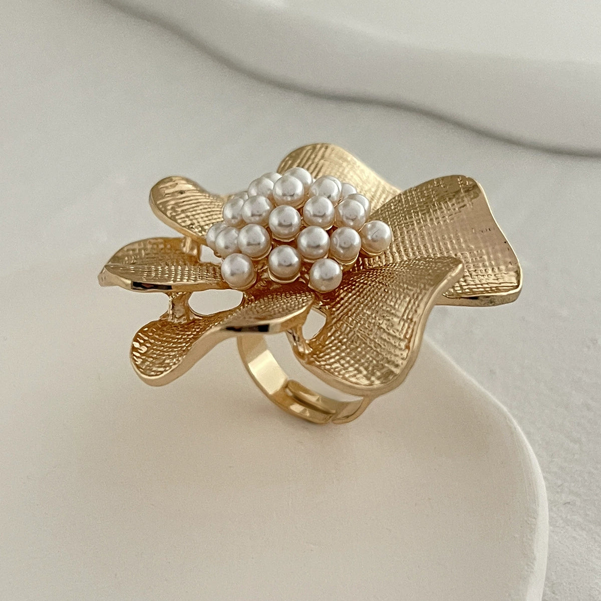 Emaline Baroque Pearl Ring Set - Light Gold Set 01 [HUJMTZLT]