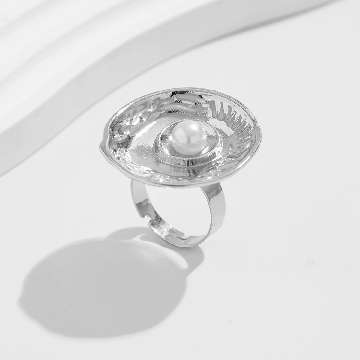 Emaline Baroque Pearl Ring Set - Silver Tone Set 06 [28112XS4]