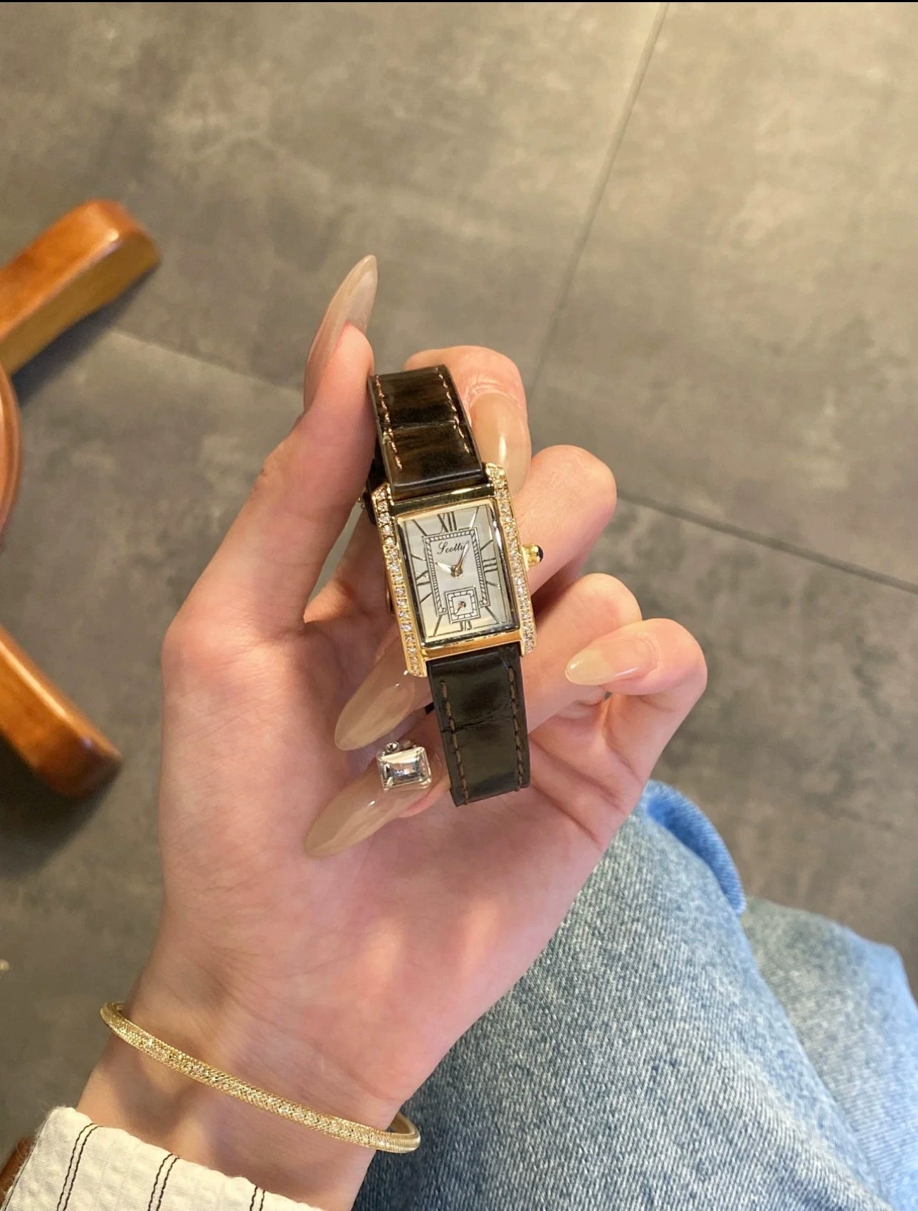 Waverly Vibrant Square Watch - Brown [WDG72ZB2]
