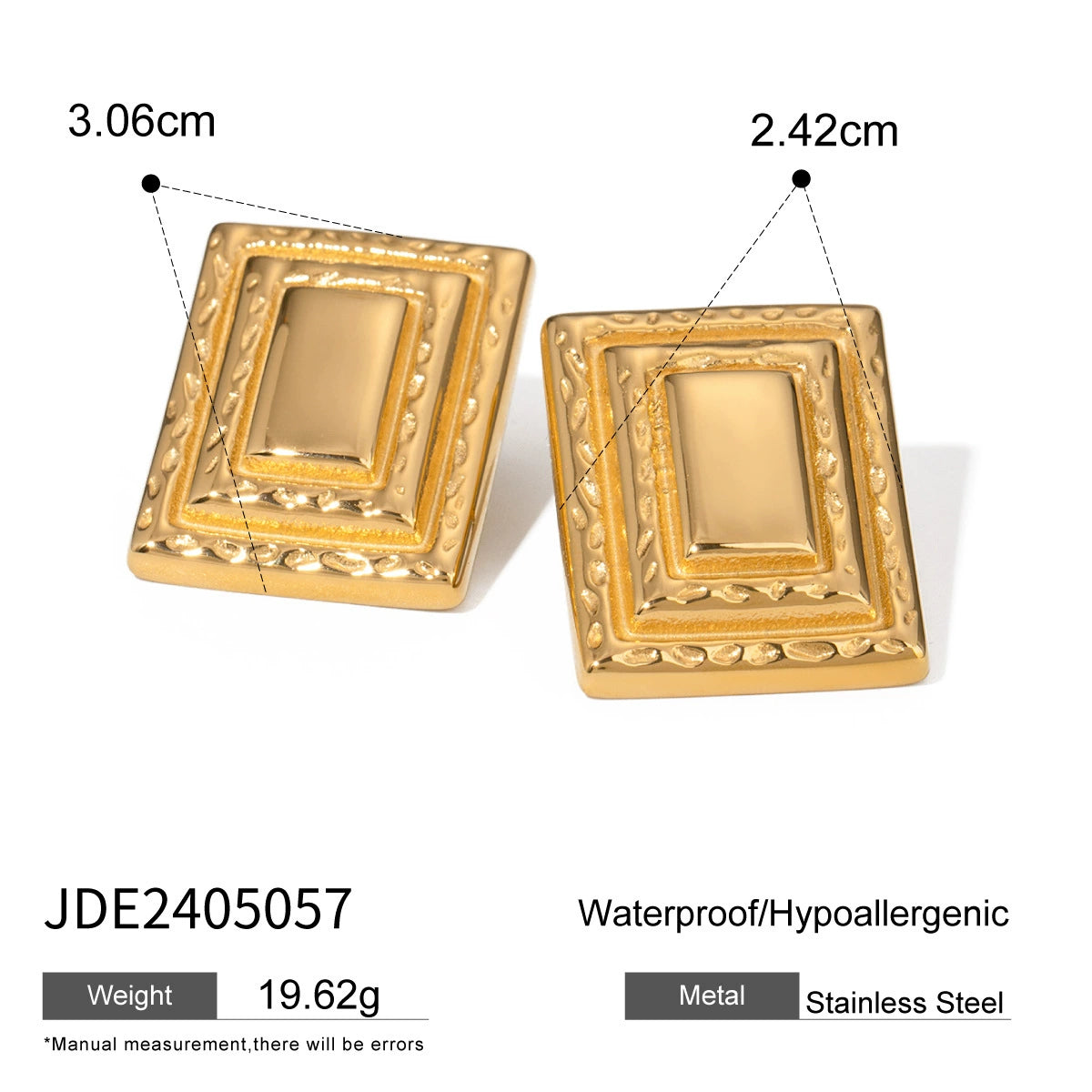 Svetlana Layered Geometric Earrings - JDE2405057 [886HXJFK]