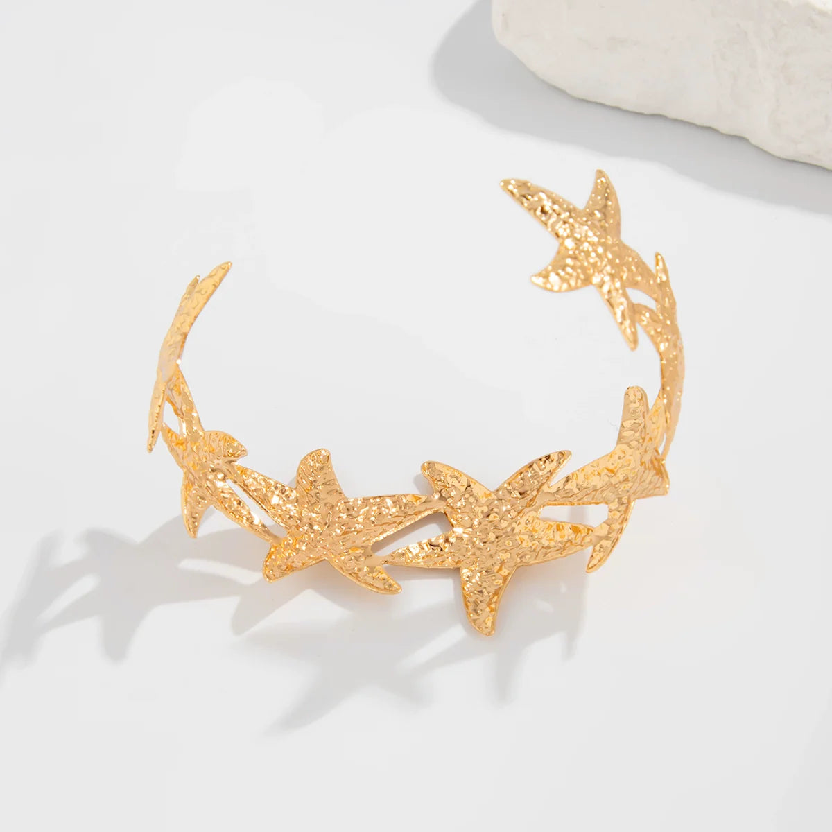 Elenna Coastal Charm Bracelet - Starfish Gold