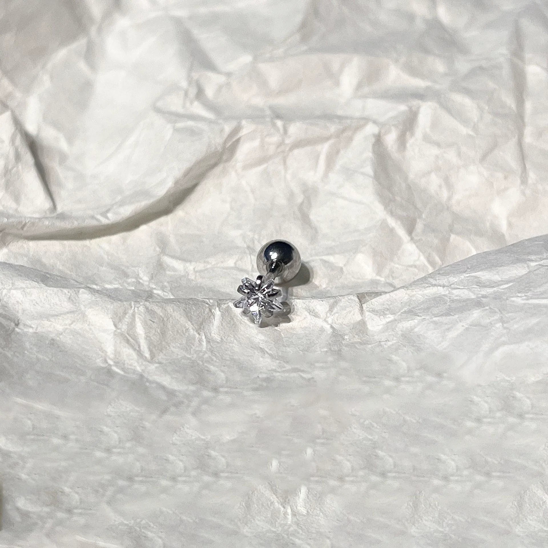Kamia Celestial Zircon Stud - 4mm White Zircon
