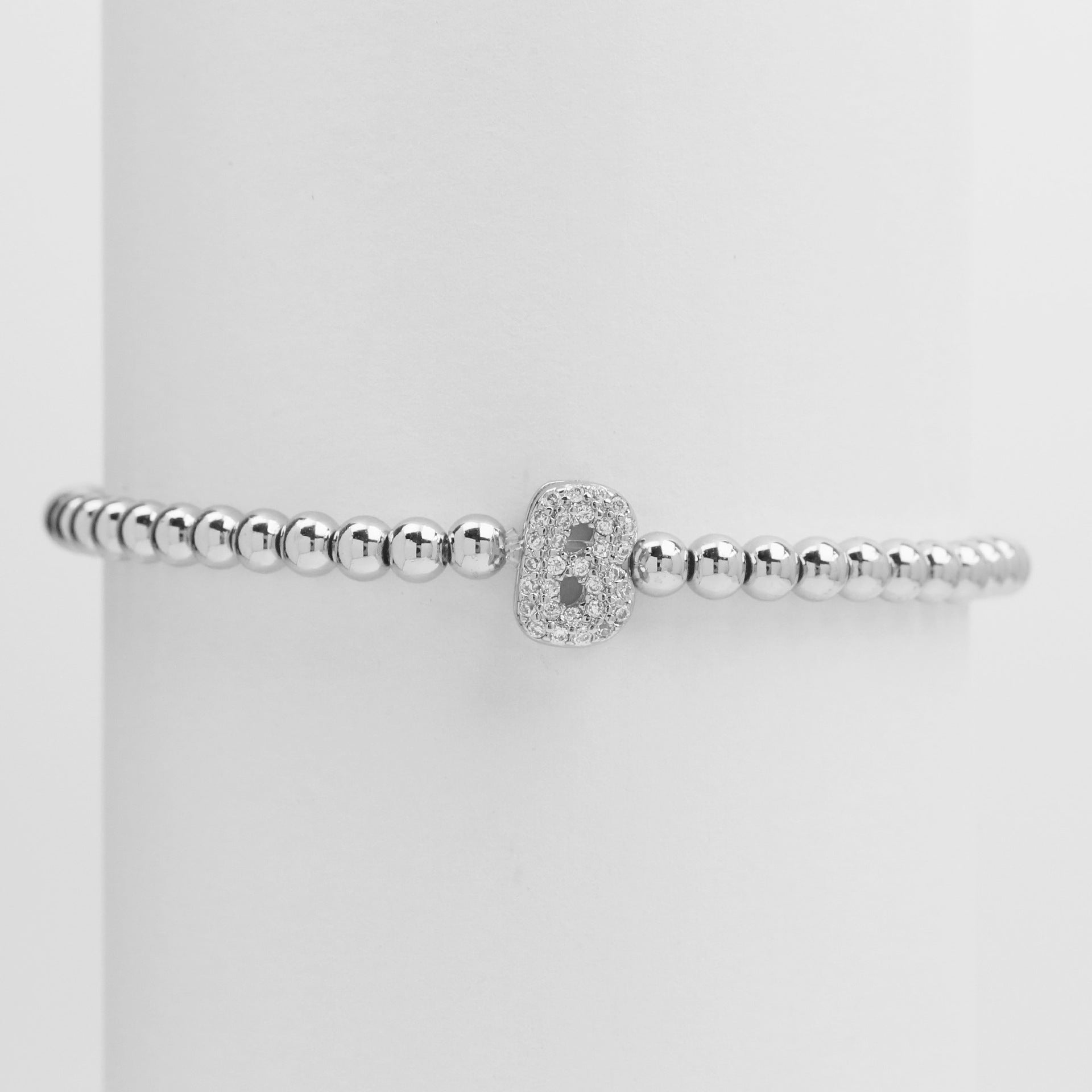 Aloni Bubble Letter Bracelet - Silver B [DGJAFNJK]