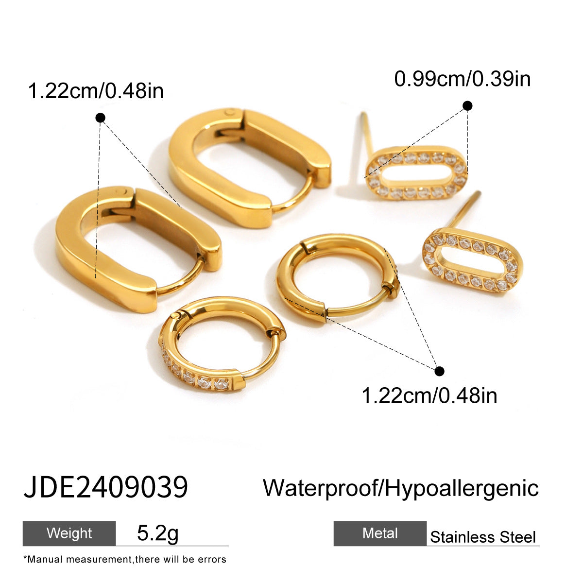 Kaiah Three-Pair Earring Set - JDE2409039 [HQQUHN4P]