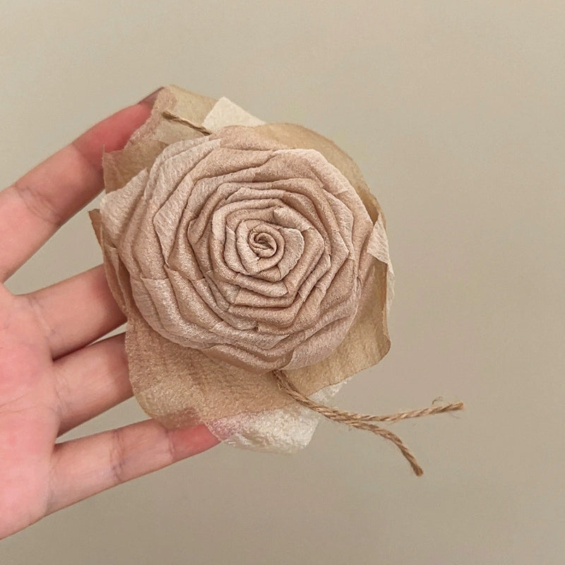 Lyanna Chinoiserie Floral Brooch - Camel [ONSRWN6J]