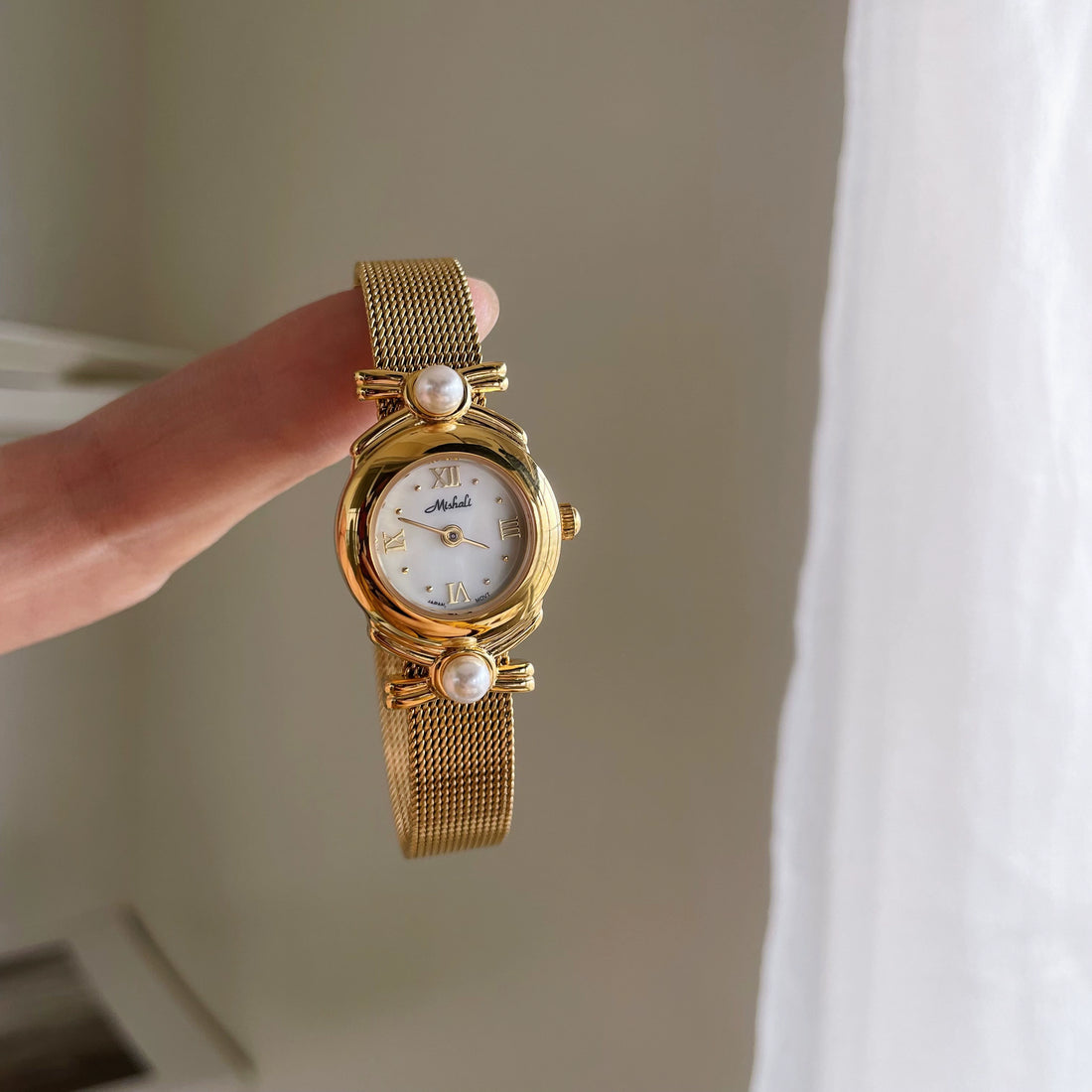 Xia Pearl Mesh Watch [BL2R422O]