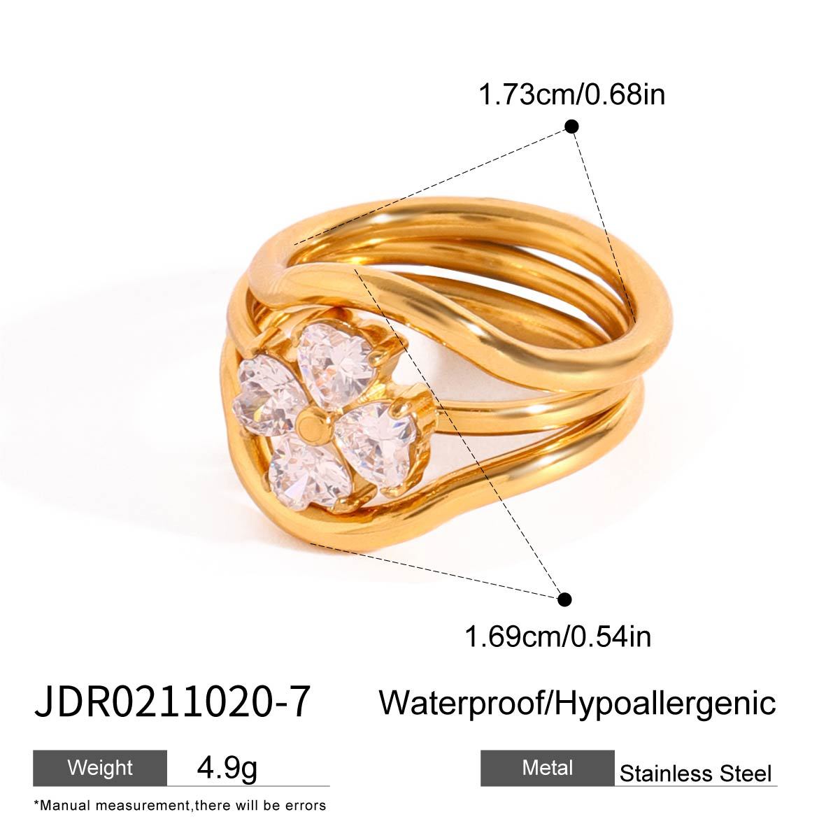 Manal Geometric Stackable Rings - JDR0211020-7 [0QNHZLRZ]