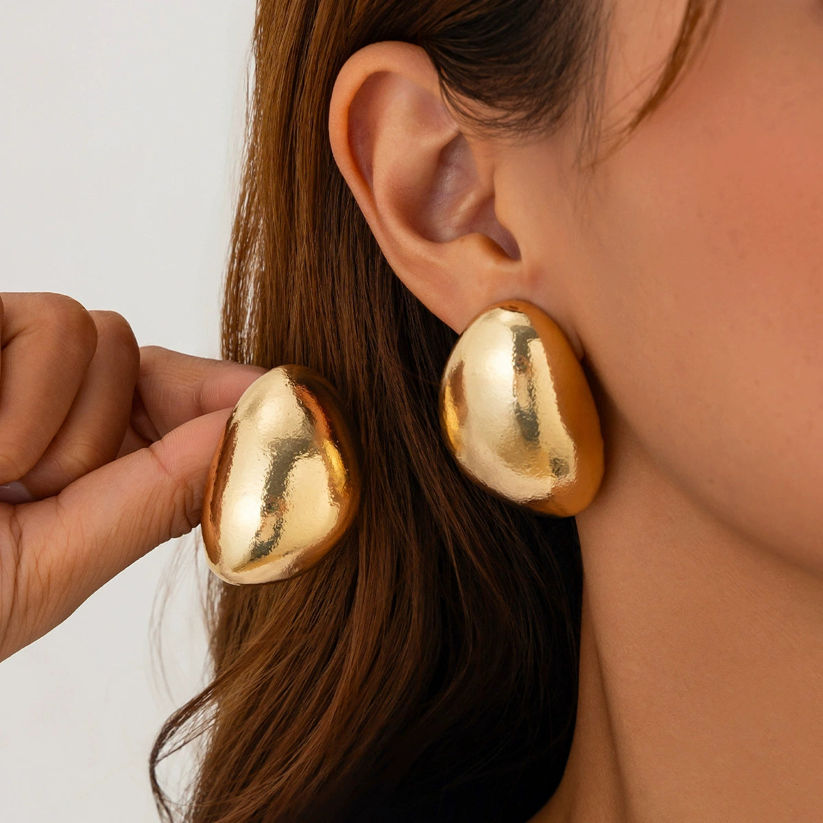 Journey Pleated Drop Earrings - Style 02 Gold [ZPLBYDG7]