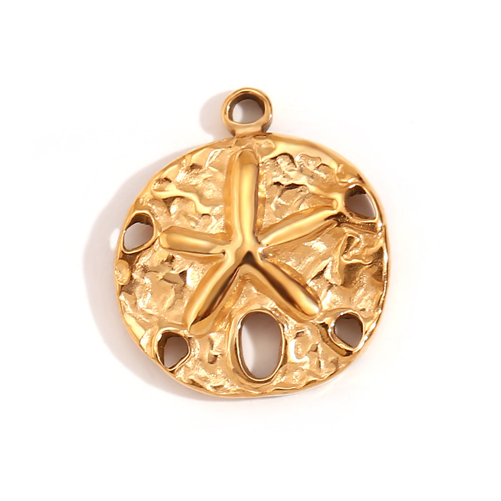 Kalayah Geometric Celestial Charms - Freeze-Dried Lemon Slice Pendant [L7T9IKDG]